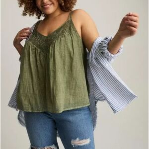 Torrid Olive Green Camisole Top